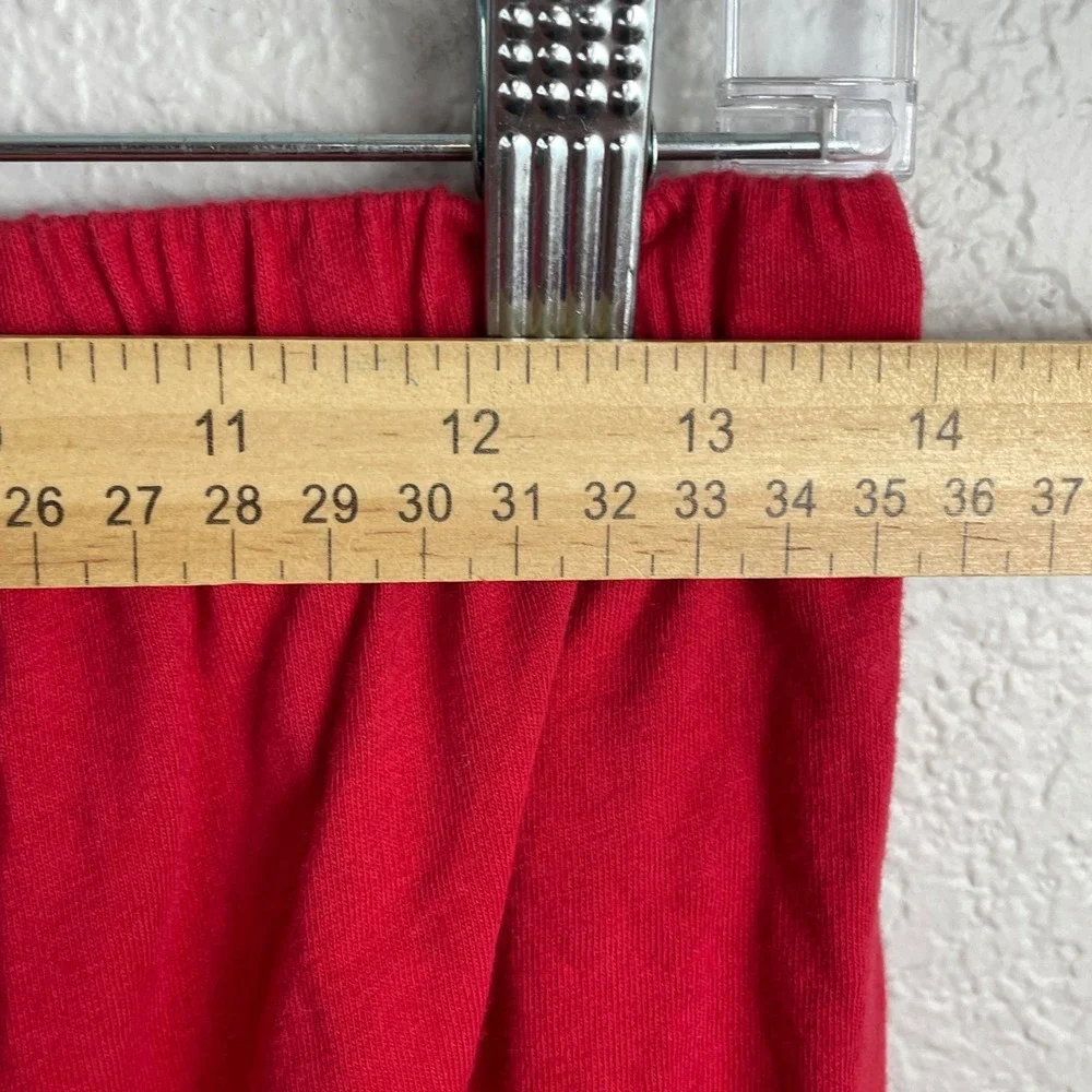 Dreamy By Lubot Pajama Set Womens Medium Red Pants Long Sleeve Top 100% Cotton‎
